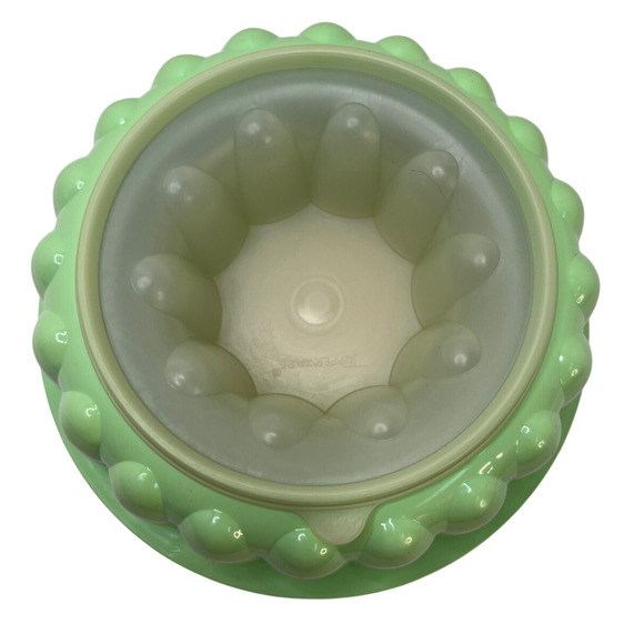 Vintage Tupperware Jello Jell-N-Serve Bundt Mold Mint Green Insert Lid 1202-6 - Picture 1 of 5